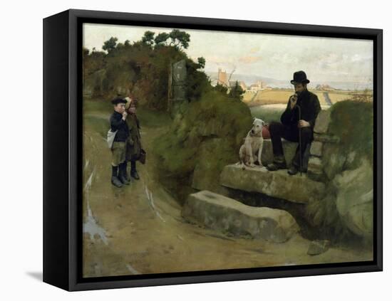 The Stranger, 1890-Norman Garstin-Framed Stretched Canvas