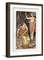 The Stranger appearing to Midas-Walter Crane-Framed Giclee Print