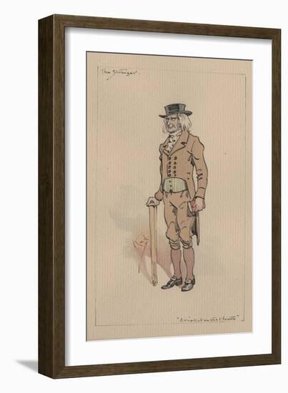 The Stranger, or Edward Plummer - the Cricket on the Hearth, C.1920s-Joseph Clayton Clarke-Framed Giclee Print