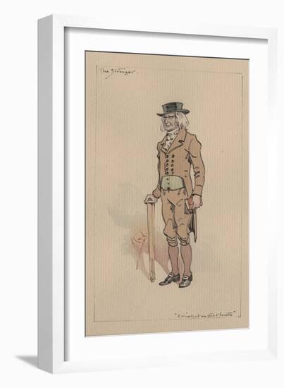 The Stranger, or Edward Plummer - the Cricket on the Hearth, C.1920s-Joseph Clayton Clarke-Framed Giclee Print