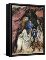 The Strangled Woman-Paul Cézanne-Framed Stretched Canvas