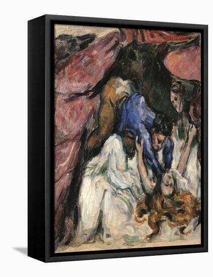 The Strangled Woman-Paul Cézanne-Framed Stretched Canvas