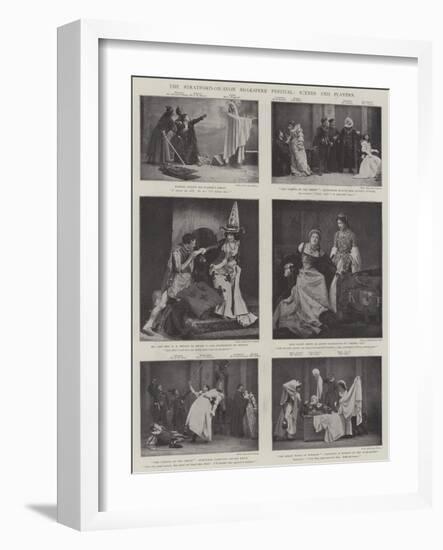 The Stratford-On-Avon Shakspere Festival, Scenes and Players-null-Framed Giclee Print