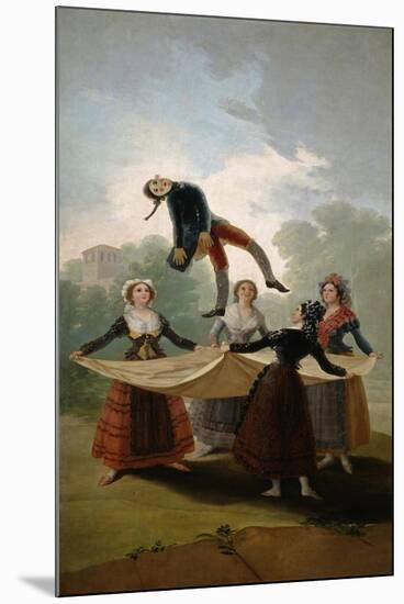 The Straw Manikin (El Pelel), 1791-1792-Francisco de Goya-Mounted Giclee Print