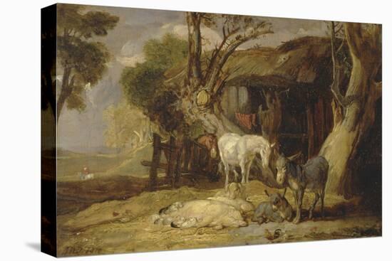 The Straw Yard, 1810-James Ward-Stretched Canvas