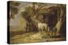 The Straw Yard, 1810-James Ward-Stretched Canvas