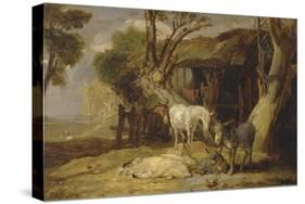 The Straw Yard, 1810-James Ward-Stretched Canvas