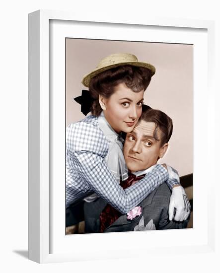 THE STRAWBERRY BLONDE, Olivia De Havilland, James Cagney, 1941-null-Framed Photo