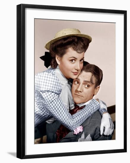 THE STRAWBERRY BLONDE, Olivia De Havilland, James Cagney, 1941-null-Framed Photo