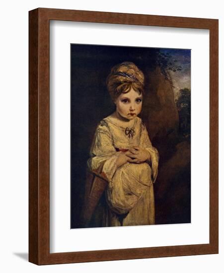 The Strawberry Girl, C1770S-Joshua Reynolds-Framed Giclee Print