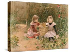 The Strawberry Patch-Hector Caffieri-Stretched Canvas
