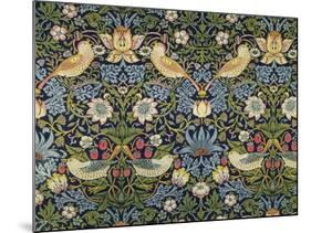 'The Strawberry Thief' Textile Designed by William Morris (1834-96) 1883 (Printed Cotton)-William Morris-Mounted Giclee Print
