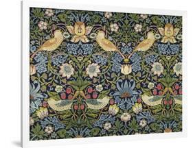 'The Strawberry Thief' Textile Designed by William Morris (1834-96) 1883 (Printed Cotton)-William Morris-Framed Giclee Print