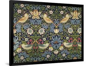 'The Strawberry Thief' Textile Designed by William Morris (1834-96) 1883 (Printed Cotton)-William Morris-Framed Giclee Print