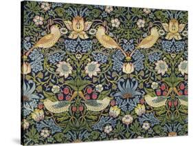 'The Strawberry Thief' Textile Designed by William Morris (1834-96) 1883 (Printed Cotton)-William Morris-Stretched Canvas