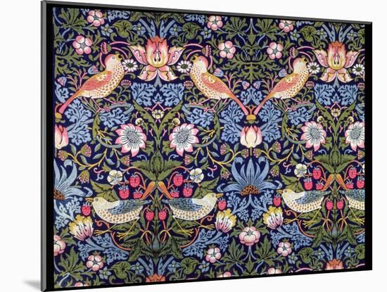 'The Strawberry Thief', textile designed by William Morris, 1883-William Morris-Mounted Giclee Print