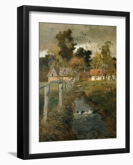 The Stream, C.1895-Fritz Thaulow-Framed Giclee Print