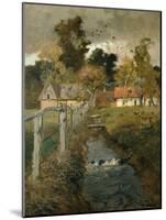 The Stream, C.1895-Fritz Thaulow-Mounted Giclee Print