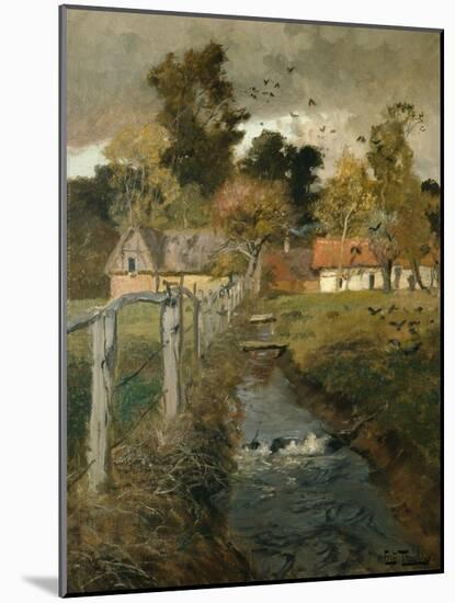 The Stream, C.1895-Fritz Thaulow-Mounted Giclee Print