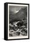 The Stream from Llyn Idwal, North Wales, UK, 19th Century-null-Framed Stretched Canvas