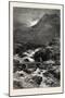 The Stream from Llyn Idwal, North Wales, UK, 19th Century-null-Mounted Giclee Print