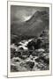 The Stream from Llyn Idwal, UK-null-Mounted Giclee Print