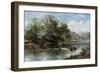 The Stream in Summer Time, 1887-Benjamin Williams Leader-Framed Giclee Print