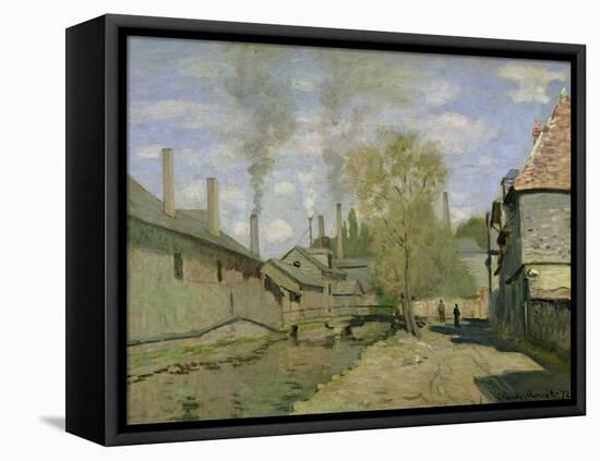The Stream of Robec at Rouen, 1872-Claude Monet-Framed Stretched Canvas