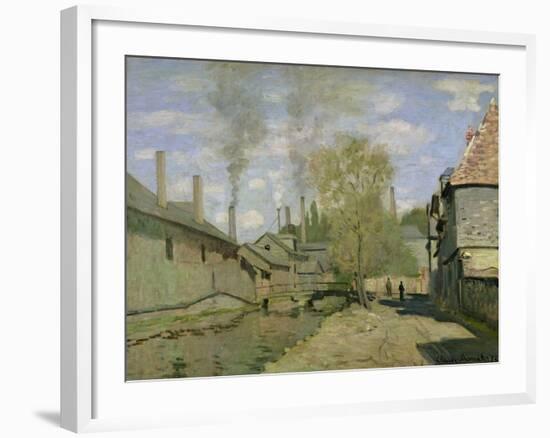 The Stream of Robec at Rouen, 1872-Claude Monet-Framed Giclee Print