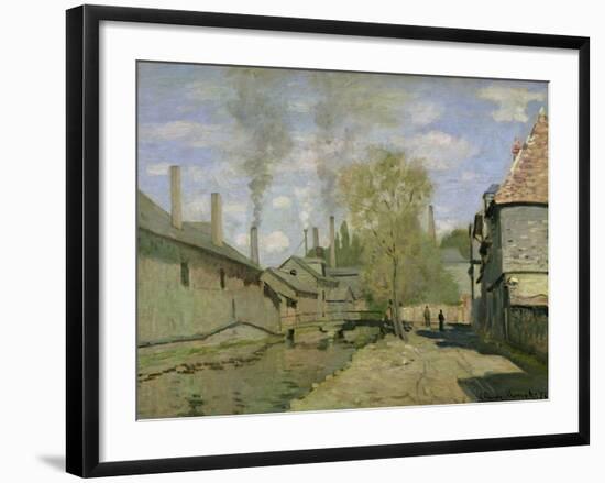 The Stream of Robec at Rouen, 1872-Claude Monet-Framed Giclee Print