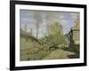 The Stream of Robec at Rouen, 1872-Claude Monet-Framed Premium Giclee Print