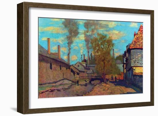 The Stream of Robec-Claude Monet-Framed Art Print