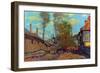 The Stream of Robec-Claude Monet-Framed Art Print