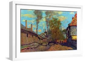 The Stream of Robec-Claude Monet-Framed Art Print