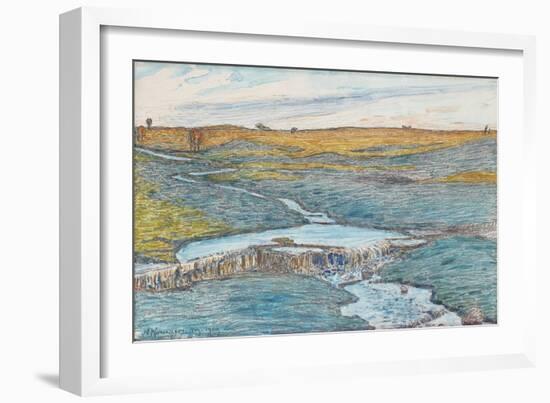 The Stream on Alvaret, 1909-Nils Kreuger-Framed Giclee Print