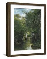 The Stream-Gustave Courbet-Framed Giclee Print