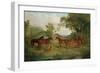 The Streatlam Stud, Mares and Foals, 1836-John Frederick Herring I-Framed Giclee Print