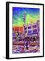 The Street Corner-Tom Kelly-Framed Giclee Print