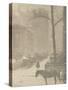 The Street, Design for a Poster (Photogravure)-Alfred Stieglitz-Stretched Canvas