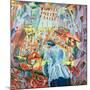 The Street Enters the House, 1911-Umberto Boccioni-Mounted Giclee Print