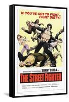 The Street Fighter, (aka The Street Fighter, aka Gekitotsu! Satsujin Ken), Sonny Chiba, 1974-null-Framed Stretched Canvas