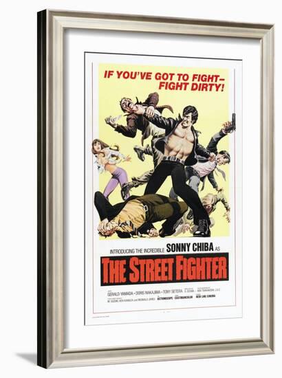 The Street Fighter, (aka The Street Fighter, aka Gekitotsu! Satsujin Ken), Sonny Chiba, 1974-null-Framed Art Print