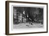 The Street Lighted by Natural Gas at Findlay, Ohio. Drawn by Charles Graham Form Photographs by Zay-null-Framed Giclee Print