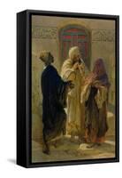 The Street Musicians of Cairo-Carl Haag-Framed Stretched Canvas