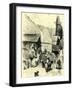 The Street of Meyringen Switzerland-null-Framed Giclee Print