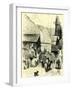 The Street of Meyringen Switzerland-null-Framed Giclee Print