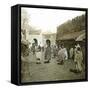 The Street of the Fondak El Trijo, Tangier (Morocco), Circa 1885-Leon, Levy et Fils-Framed Stretched Canvas