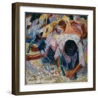 The Street Pavers, 1914-Umberto Boccioni-Framed Giclee Print