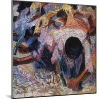 The Street Pavers-Umberto Boccioni-Mounted Giclee Print