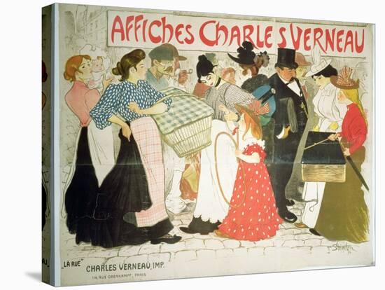The Street, Poster For the Printer Charles Verneau, 1896-Th?ophile Alexandre Steinlen-Stretched Canvas
